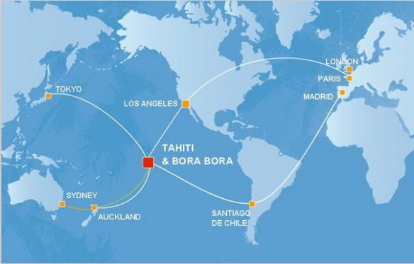 bora bora on world map